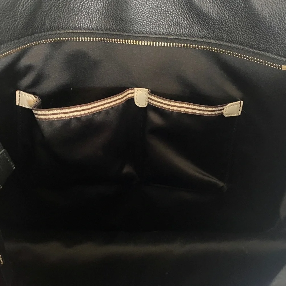 Henri Bendel Black Leather Shoulder Bag
